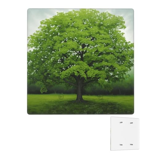 Dekorator-Wandplatte, 2-Gang-Lichtschalter-Abdeckungen, Duplex-Steckdosenabdeckungen, grüner Baum, Wandplatten für Steckdosen, Steckerabdeckung, mittlere Größe, Doppel-Wippschalterplatten von RTSTNMBD