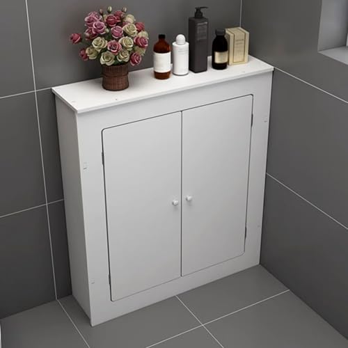 Heizkörperabdeckung für Zuhause, Routerschrank, 4-seitige Wandheizungsabdeckung mit Oberem Ablagefach, Stanzfreie Installation(80x70x20cm/31x28x8in) von RTTZBOZ