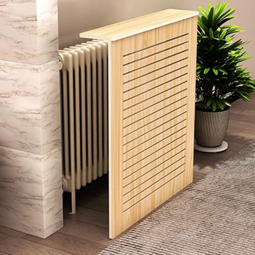 Moderne Heizkörperabdeckung für Zuhause, Lamellenheizschrank, Routerschrank, zum Verstecken Überfüllter Rohre, für den Flur im Wohnzimmer(50x60x15cm/20x24x6in) von RTTZBOZ