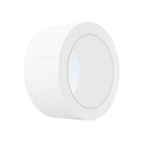 Treppenkantenschutz aus Gummi, Rutschfeste Treppenstufen – Wasserdicht, Selbstklebend, Gummistufen für den Außen- und Innenbereich, für Badezimmer(White,5cm/2in) von RTTZBOZ