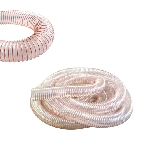 RTVGNSZSJL 1 3 4 5 6 8 10m Flexibler PU-Staubsammelschlauch Spiralschlauch 40mm 70mm 80mm 120mm 160mm Transparent Spiralschlauch Für Absauganlage(4m/13.1ft,300mm-11.8in) von RTVGNSZSJL