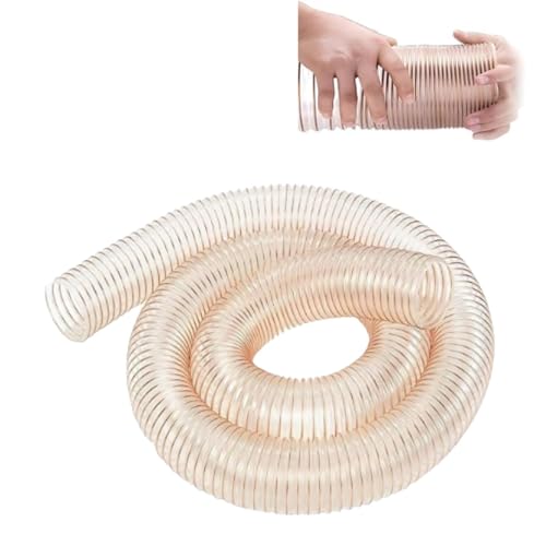 RTVGNSZSJL 1.5mm Staubsammelschlauch Flexibler PU-Abluftschlauch 32-300mm Transparente Vakuumschläuche Für Staubsammelsysteme, Armaturen(6m/19.6ft,170mm-6.7in) von RTVGNSZSJL