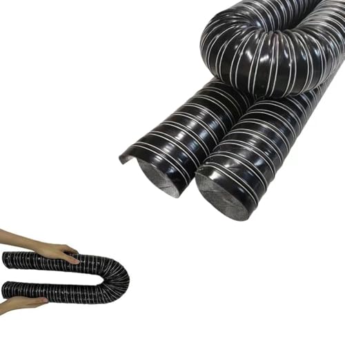 RTVGNSZSJL 80mm 102mm 152mm 180mm Auto Luft Einlass Entlüftungsschlauch Länge 1-10m Schwarz Automotive Lufteinlassrohr Lufttransportschlauch(4m/13.1ft,127mm-5in) von RTVGNSZSJL