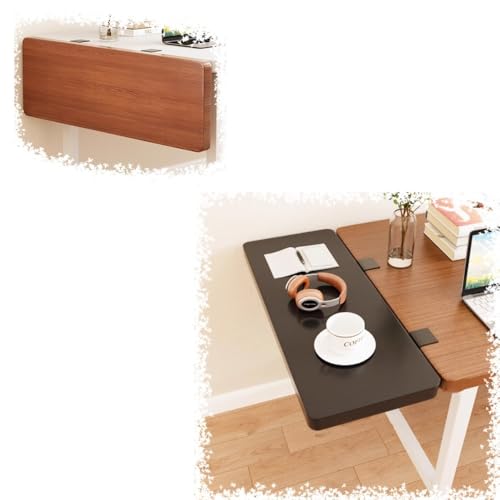 RTVGNSZSJL Ergonomische Schreibtisch-Verlängerung 17.5/40/50/60/70/80/90cm Faltbar Schreibtisch Extender, Tischverlängerung Tastaturauszug Tastaturablage(Black,70x25cm) von RTVGNSZSJL