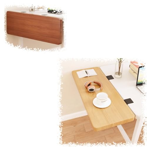RTVGNSZSJL Ergonomische Schreibtisch-Verlängerung 17.5/40/50/60/70/80/90cm Faltbar Schreibtisch Extender, Tischverlängerung Tastaturauszug Tastaturablage(Wood Color,70x20cm) von RTVGNSZSJL