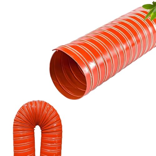 RTVGNSZSJL Flexible Kanalschläuche 45 51 89 102 127 152mm Lüftungsschlauch Silikon Luftkanalschlauch Hitzebeständig Auto-Lufteinlassrohr(180mm,8m(26.2ft)) von RTVGNSZSJL