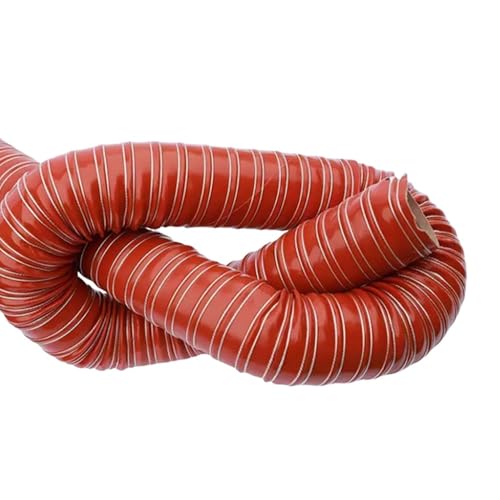 RTVGNSZSJL Lufteinlass Schlauch 45 55 70 80 115 140mm Flexibel Silikon Lüftungsschlauch Roter Abluftschlauch Für Lüftungs，Klimasysteme(127mm,2m(6.6ft)) von RTVGNSZSJL