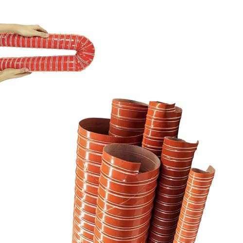 RTVGNSZSJL Luftkanalschlauch Aus Flexiblem Silikon 25 43 70 115 140 170mm 1-4m Klimaanlage Schlauch Hitzebeständig Flexibler Entlüftungsschlauch Rohr(45mm-1 3/4in,3m/9.84ft) von RTVGNSZSJL