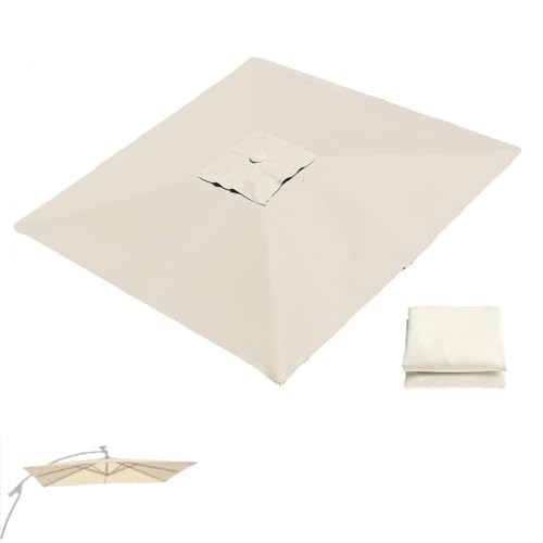 RTVGNSZSJL Rechteckiger Sonnenschirm Überdachung 300x400cm 8 Rippen Ampelschirm Terrassenschirm Ersatzstoff 250x250cm Quadratisch Gartenschirm Ersatztuch(Beige,4x3m/13x9.8ft) von RTVGNSZSJL