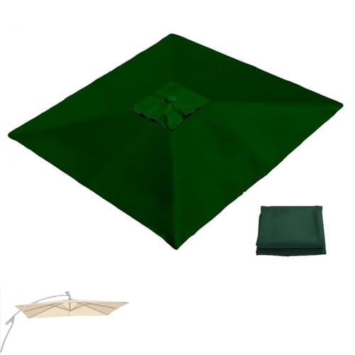 RTVGNSZSJL Rechteckiger Sonnenschirm Überdachung 300x400cm 8 Rippen Ampelschirm Terrassenschirm Ersatzstoff 250x250cm Quadratisch Gartenschirm Ersatztuch(Green,4x3m/13x9.8ft) von RTVGNSZSJL