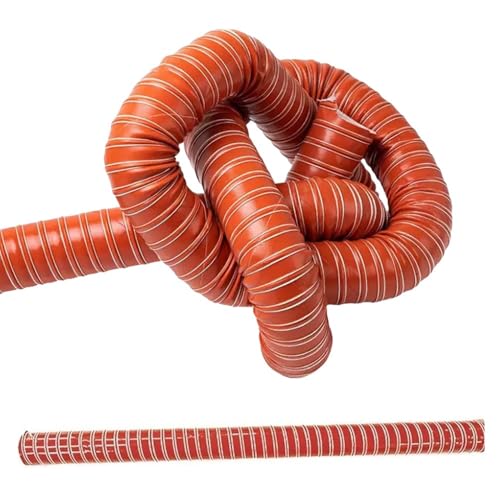RTVGNSZSJL Roter Luftansaugschlauch 32 45 63 76 89 152 180 220mm Lüftungsschlauch Silikon Abluftschlauch Für Auto, Garagenluftsystem(4m(13ft),140mm) von RTVGNSZSJL