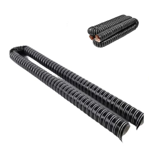 RTVGNSZSJL Schwarz Entlüftungsschlauch Flexible Kanalschlauche 40 65 80 102 152 305mm Automotive Lufteinlassrohr Lüftungsschlauch 1-10 M(140mm,10m(32.8ft)) von RTVGNSZSJL