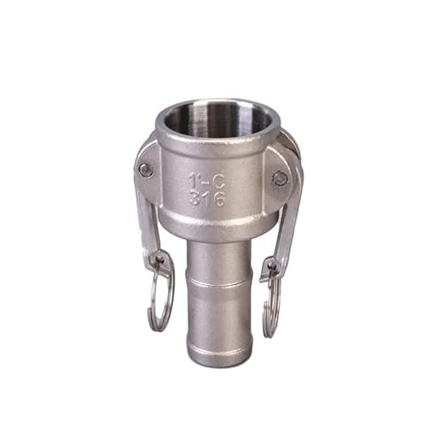 STORKY 1/2 3/4 1-1/4 304 Edelstahl Homebrew Camlock Fitting Adapter MPT FPT Barb Camlock Schnellkupplung for Schlauchpumpenarmaturen ( Color : C , Size : 3/4" ) von STORKY