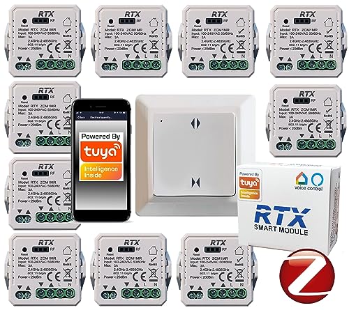 10x TUYA Rollladensteuerung Zigbee-Fernbedienung RFR1M GRATIS von RTX
