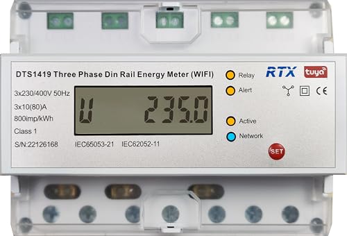 3-Phasen-Stromzähler bis zu 80A TUYA WiFi von RTX