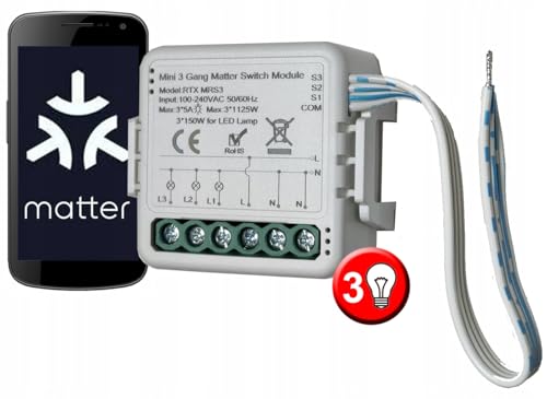 RTX Controller Relais 3 Kanal MATTER WiFi (Apple HomeKit, Google Home Assistant, Amazon Alexa) RTX Controller Relais 3 Kanal MATTER WiFi (Apple HomeKit, Google Home Assistant, Amazon Alexa) von RTX