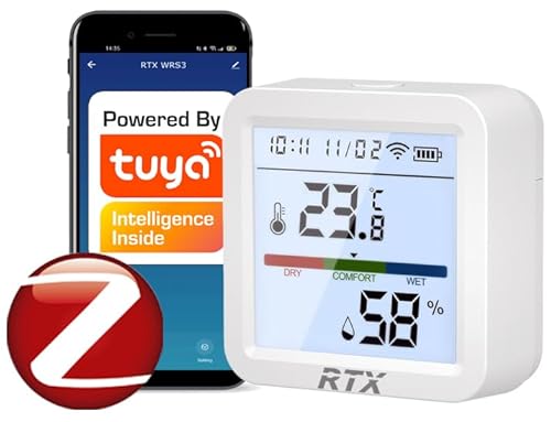 RTX Temperatur- und Feuchtigkeitssensor LCD Zigbee Tuya Smart RTX Temperatur- und Feuchtigkeitssensor LCD Zigbee Tuya Smart von RTX