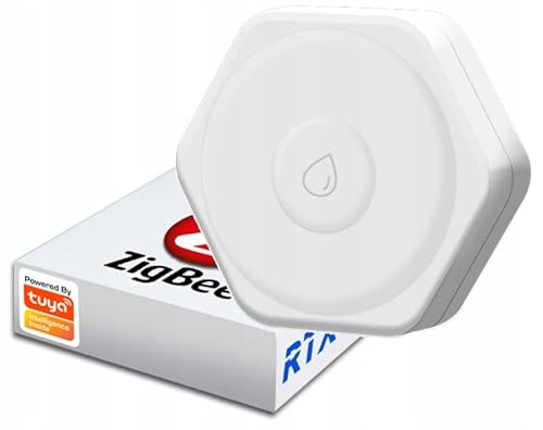 RTX kompakter ZigBee-Wassersensor Tuya Smart (Mobile-App, Google Assistant, Amazon Alexa) von RTX