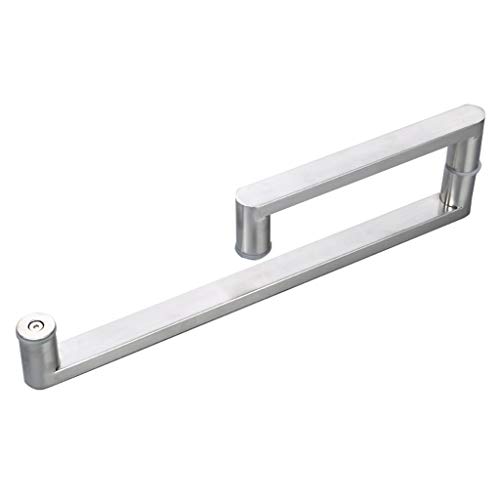 RTY-BY Duschtürgriffe für Duschkabine Beidseitig Duschtürknopf Back-to-Back-Installation Türknauf Ersatzteile Sets for Duschwand Badezimmer Glastür Pull Bar, Silber Edelstahl (Size : 225mm+425mm) von RTY-BY