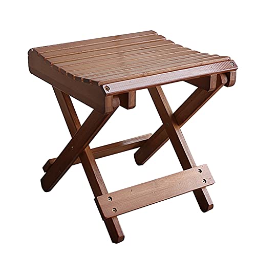 RTY-BY Vintage Holz Badhocker Klappender Kleiner Stiefstuhl für Erwachsene | Duschbank Sitz | Badstühle und Hocker zum Sitzen auf | Bambus-Zubehör von RTY-BY