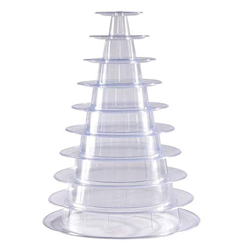 Tower Stand Cake Display Rack Tortenständer Hochzeit Runde Macaron Tower Stand für Hochzeit Geburtstag Dekor 10 Ebenen Runde Macaron von RTY-BY
