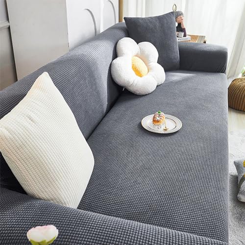 RTYHN Verdickt Vollbezug Sofa Überzug 1/2/3/4/5 Sitzer Samt rutschfeste Stretch 1 Stück Couch Überzug Universelle Elastische Sofabezüge von RTYHN