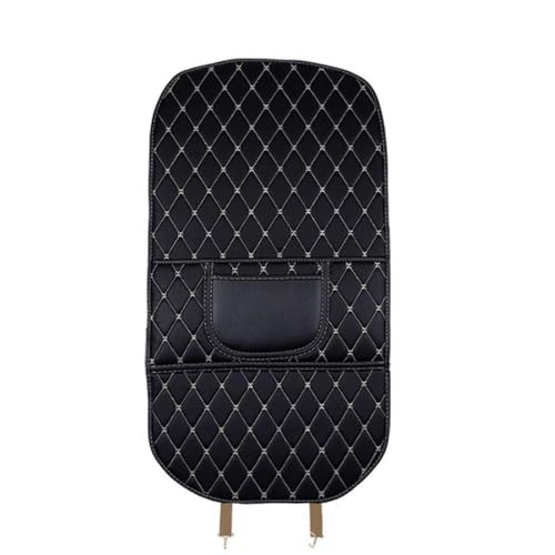 2 Stück Anti-Kick-Pad for die Autositzlehne for IS ES GS LS UX NX RX GX LX RXL LC500 RC RCF CT, Leder-Autositz-Rückenlehnenschutz, kratzfestes Sitzschutzkissen (schwarz, all-inclusive) von RTYHNCBG