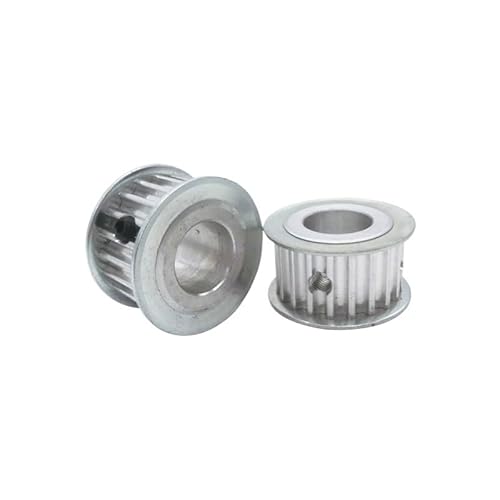2 Stück HTD 5 Meter Zahnriemenscheibe 20T 20 Bohrung 5/6/6,35/8/10/12/12,7/14/15/16 mm for 15 mm/20 mm Riemen-Synchronriemenscheiben (Größe: 20 mm, Stil: 16 mm-01) (6,35 mm) von RTYHNCBG