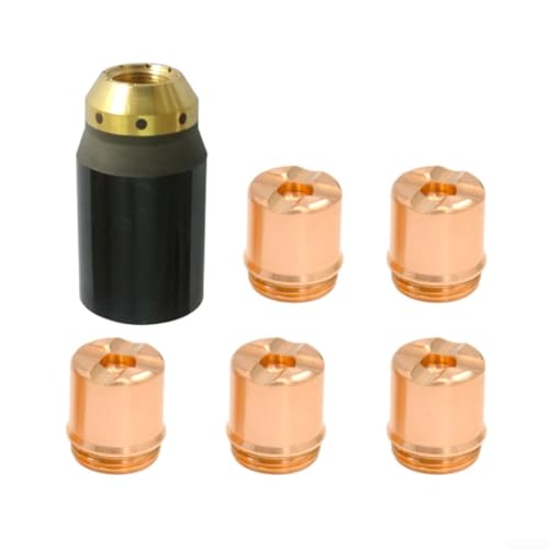 6Pcs 9-8237 Plasma Taschenlampe Verbrauchs Schild Tasse 9-8236 Plasma Halte Kappe for SL60 for SL100 Plasma Düse elektroden Verbrauchs von RTYHNCBG