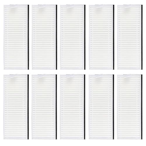 HEPA-Filter, Rollen-Seitenbürste, kompatibel mit Eufy, kompatibel mit Robovac 11S 15C 15T 30 30C 12 35C 11S Plus 25C, Ersatzteile for Roboterstaubsauger (4 Stück) (10 Stück-01) von RTYHNCBG