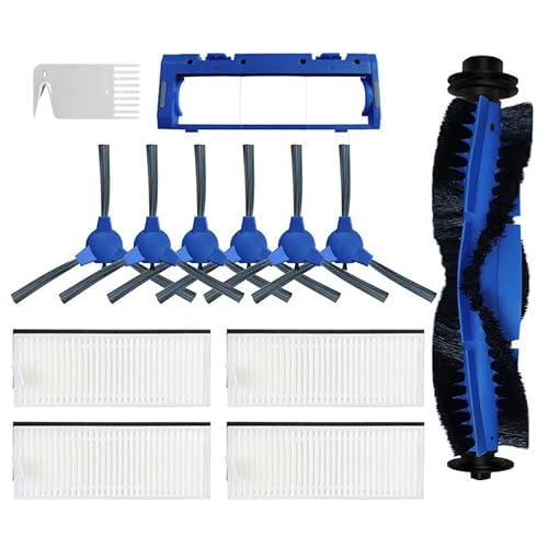 HEPA-Filter, Rollen-Seitenbürste, kompatibel mit Eufy, kompatibel mit Robovac 11S 15C 15T 30 30C 12 35C 11S Plus 25C, Ersatzteile for Roboterstaubsauger (4 Stück) (13 Stück-01) von RTYHNCBG