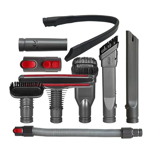 Teilesatz for flexiblen Schlauchbürstenkopf, kompatibel mit V7 V8 V10 V11 V6 DC74 DC62 DC59 DC44 Vakuum-Saugdüse, Fugendüse (4 Stück) (9 Stück) von RTYHNCBG