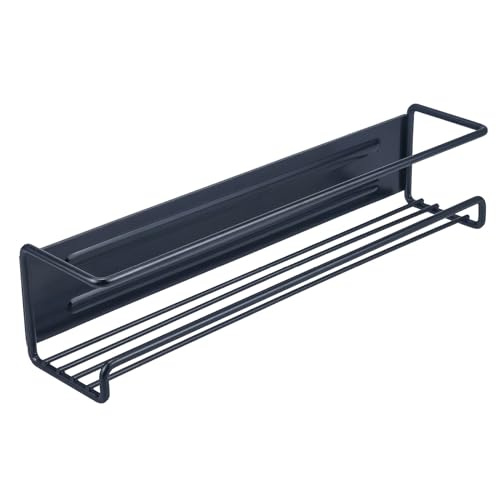 RTYUSWL 2er-Pack Magnetisches Gewürzregal, Organizer für Kühlschrank und Ofen, Magnetisches Gewürzregal für Kühlschrank, Platzsparend, Schwarze Kühlschrank-Organizer und Aufbewahrung(1 STK) von RTYUSWL