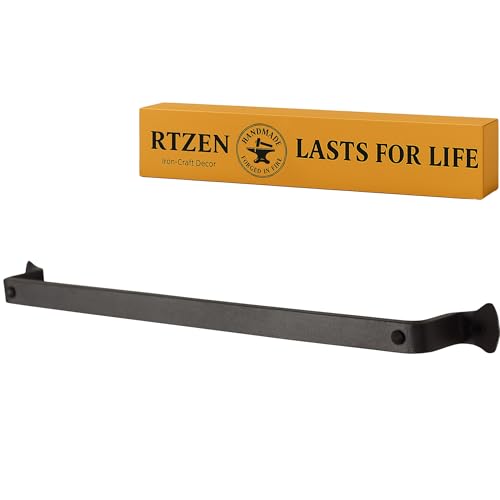 RTZEN Rustikaler moderner Handtuchhalter aus Schmiedeeisen | Schicker 43,2 cm für Küche, Bad Dekorative Wandhalterung Metall handgefertigtes Dekor Einfache Installation RTZEN Rustikaler moderner Handtuchhalter aus Schmiedeeisen | Schicker 43,2 cm für Küche, Bad Dekorative Wandhalterung Metall handgefertigtes Dekor Einfache Installation von RTZEN