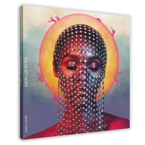 RUADK Leinwandposter Janelle Monae Dirty Computer Music Cover Poster Leinwand Kunstdruck Bild Gemälde 40 x 40 cm von RUADK