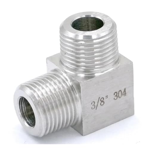 RUAJOGYNVM 1/2" NPT Male to Male Equal Elbow 304 Stainless Pipe Fitting 250 Bar von RUAJOGYNVM
