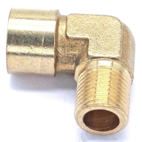 RUAJOGYNVM 1/8" BSP Female to 1/8" BSP Male Brass Elbow Pipe Fitting Connector Adapter Water von RUAJOGYNVM