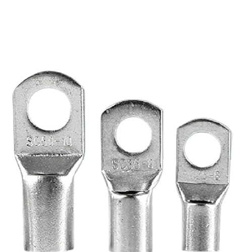 RUAJOGYNVM 100pcs Copper Lug Ring Wire Connector Bare Cable Crimp Cold Pressing Terminal SC16-6 SC16-8 SC16-10 SC25-6 SC25-8 (SC16-10) von RUAJOGYNVM