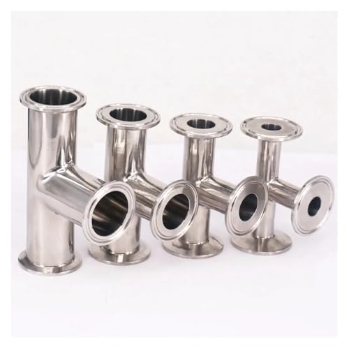 RUAJOGYNVM 1pc 1.5" Tri Clamp Equal Tee 304 Stainless Steel Ferrule Connector Fit Tube OD 32mm RUAJOGYNVM 1pc 1.5" Tri Clamp Equal Tee 304 Stainless Steel Ferrule Connector Fit Tube OD 32mm von RUAJOGYNVM