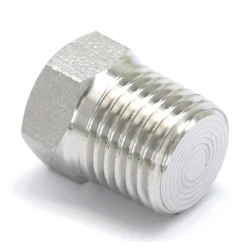 RUAJOGYNVM 1pc High Pressure 210 bar 3/8" NPT Male 304 Stainless Steel Hex Head Solid End Cap Fitting von RUAJOGYNVM