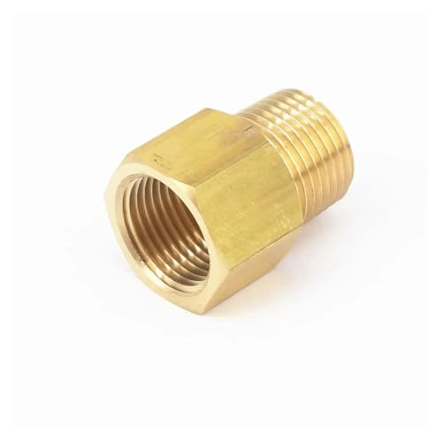 RUAJOGYNVM 3/8" NPT Male x 3/8" BSPP Female Brass Pipe Fitting Connector Adapter for Pressure Gauge Air Gas Fuel Water Pressure RUAJOGYNVM 3/8" NPT Male x 3/8" BSPP Female Brass Pipe Fitting Connector Adapter for Pressure Gauge Air Gas Fuel Water Pressure von RUAJOGYNVM