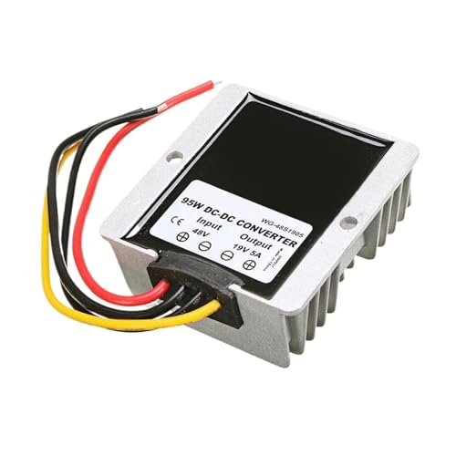 RUAJOGYNVM 48V to 19V 5A 10A Step Down DC DC Converter 48 Volt to 19 Volt Voltage Reducer for Carts Laptop Power Supply (48V to 19V 5A) von RUAJOGYNVM