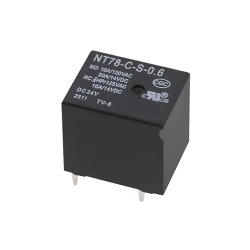 RUAJOGYNVM 5Pcs Relay NT78-C-S-0.6-DC24V 5Pin 20A 0.6W 24V Automotive Relay von RUAJOGYNVM
