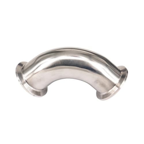 RUAJOGYNVM Fit Tube O/D 19mm Tri Clamp 1.5" Ferrule OD 50.5mm 304 Stainless Steel 90 Degree Elbow RUAJOGYNVM Fit Tube O/D 19mm Tri Clamp 1.5" Ferrule OD 50.5mm 304 Stainless Steel 90 Degree Elbow von RUAJOGYNVM