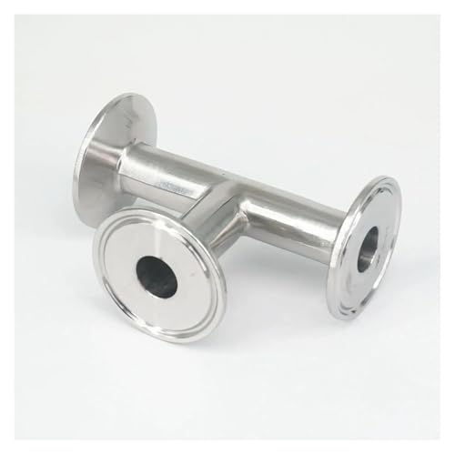 RUAJOGYNVM Tube O/D 19mm Tri Clamp 1.5" Ferrule O/D 50.5mm Tee 304 Stainless Steel Connector Pipe Fitting von RUAJOGYNVM