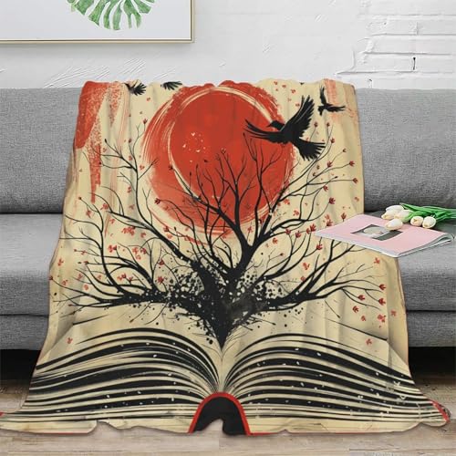 Baum des Lebens Decke Sofadecke Fleecedecke Couchdecke 3D Druck Tagesdecke Kuscheldecke Flauschig Warm Bett Decken Weichen Flauschig Für Mädchen Jungen 40x50inch(100x130cm) von RUASVENNS