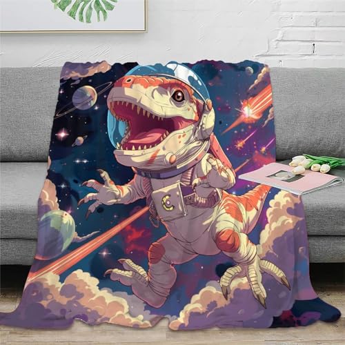 Dinosaurier Couchdecke Fleecedecke Wohndecken 3D Druck Sofadecke Flauschig Warm Tagesdecke Weichen Flauschig Kuscheldecke Bett Decken Für Mädchen Jungen 60x80inch(150x200cm) von RUASVENNS