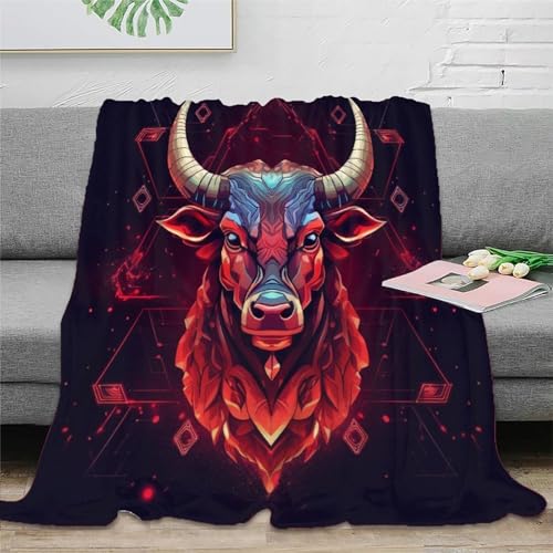 Kuh Couchdecke 3D Druck Wohndecken Sofadecke Fleecedecke Flauschig Warm Tagesdecke Bett Decken Kuscheldecke Weichen Flauschig Für Mädchen Jungen 80x90inch(200x230cm) von RUASVENNS