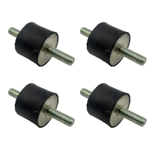 M8 Gummi-Spulenhalterungen 40 x 20 mm männlich/männlich Anti-Vibration Isolator Halterungen Luftkompressor Stoßdämpfer zylindrisch (Gewinde M8 x 23 mm I - 40 mm D x 20 mm H) von RUBBERGIANT