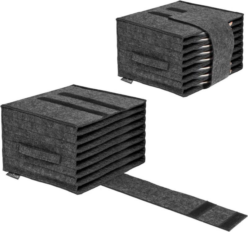 RUBBERNECK Aufbewahrungsbox (1 St), Filz Tellerhalter Camping Camper Van Geschirr Teller Aufbewahrung von RUBBERNECK